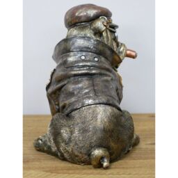 Gifts Direct 2 U Smoking Bulldog Ornament Gold - thumbnail 4