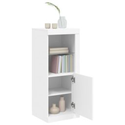 Berkfield Home Sideboard with LED Lights White 41x37x100 cm - Size: 41 x 37 x 100 cm - thumbnail 5