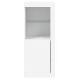 Berkfield Home Sideboard with LED Lights White 41x37x100 cm - Size: 41 x 37 x 100 cm - thumbnail 6