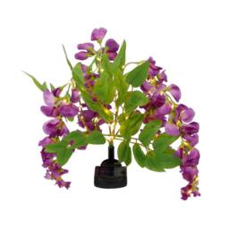 Gardenwize Solar Wisteria Flower Stake Light - 10 LED Garden Light in Purple - thumbnail 1
