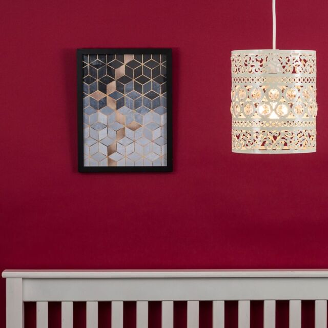 ValueLights Moroccan Shabby Chic White Ceiling Pendant Shade - image 1