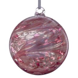 Sienna Glass 10cm Friendship Ball Pastel Pink
