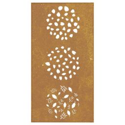 Berkfield Home Garden Wall Decoration 105x55 cm Corten Steel Leaf Design in Brown - thumbnail 5