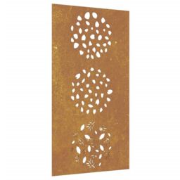 Berkfield Home Garden Wall Decoration 105x55 cm Corten Steel Leaf Design in Brown - thumbnail 2