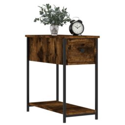 Berkfield Home Bedside Cabinets 2 pcs Smoked Oak 30x60x60 cm Engineered Wood in Brown - Size: 30 x 60 x 60 cm - thumbnail 3