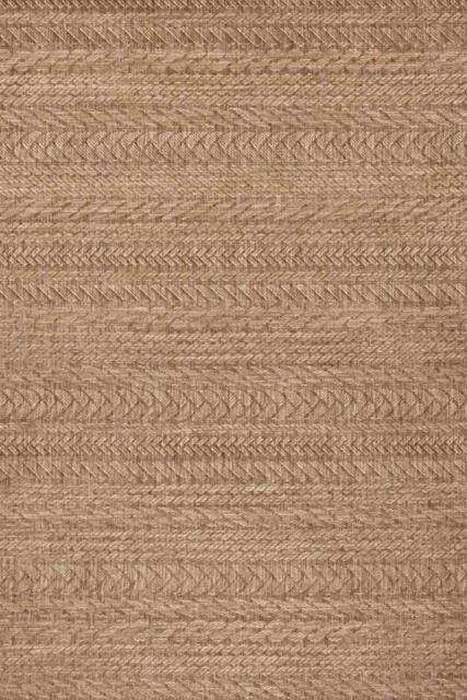 THE RUGS Indoor Outdoor Granado Rug Chevron Design, Weather Resistant Pile in Beige - Size: 160 cm x 230 cm - image 1