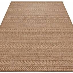 THE RUGS Indoor Outdoor Granado Rug Chevron Design, Weather Resistant Pile in Beige - Size: 160 cm x 230 cm - thumbnail 4