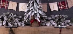 mysmartbuy 2x Christmas Stocking Holders Aluminium Snowflake Design Weighted Base in Dark Grey - thumbnail 2