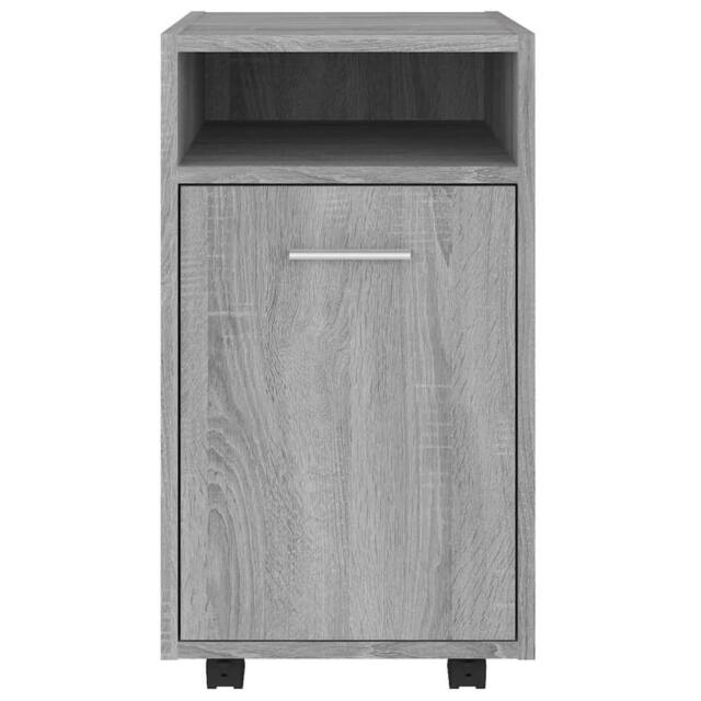 Berkfield Home Side Cabinet with Wheels Grey Sonoma 33x38x60 cm Engineered Wood - Size: 33 x 38 x 60 cm - image 1
