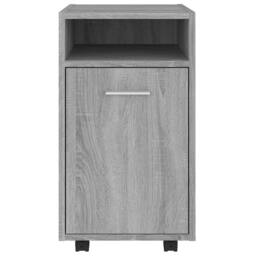 Berkfield Home Side Cabinet with Wheels Grey Sonoma 33x38x60 cm Engineered Wood - Size: 33 x 38 x 60 cm - thumbnail 1