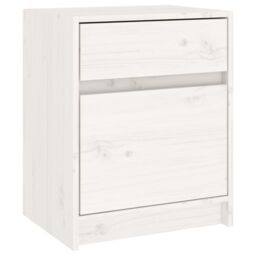Berkfield Home Bedside Cabinets 2 pcs White 40x31x50 cm Solid Pinewood - Size: 40 x 31 x 50 cm - thumbnail 6