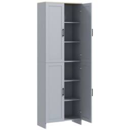 Wyld Haus Keketa 171cm Grey 4 Door Wooden Pantry Cabinet - thumbnail 2