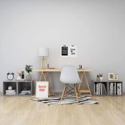 Berkfield Home TV Cabinets 4 pcs Concrete Grey 37x35x37 cm Engineered Wood - Size: 37 x 35 x 37 cm - thumbnail 6