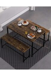 Home Discount Vida Designs Brooklyn 4 Seater Dining Set Dining Area Kitchen Furniture in Dark Brown - thumbnail 4