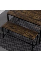 Home Discount Vida Designs Brooklyn 4 Seater Dining Set Dining Area Kitchen Furniture in Dark Brown - thumbnail 5