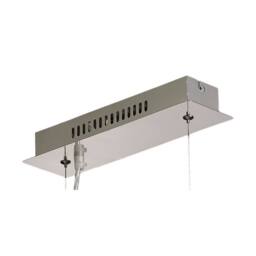 Netlighting Cosmic Ceiling Pendant Bar 5 Light Polished Chrome Glass Crystal in Grey - thumbnail 4