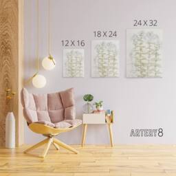 "Artery8 Phlox Colour Sketch of Flowers Canvas Wall Art Print Julie Graag in White - Size: W18"" x H24""" - thumbnail 4