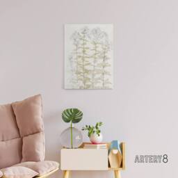 "Artery8 Phlox Colour Sketch of Flowers Canvas Wall Art Print Julie Graag in White - Size: W18"" x H24""" - thumbnail 3
