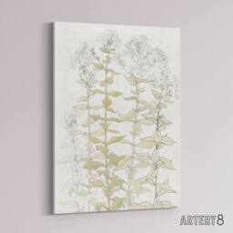 "Artery8 Phlox Colour Sketch of Flowers Canvas Wall Art Print Julie Graag in White - Size: W18"" x H24""" - thumbnail 2