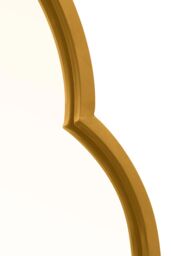 "MirrorOutlet Gold Metal Framed Double Arched Oval Wall Mirror 67"" X 23"" 170 X 59M - Size: 1 Pack" - thumbnail 5