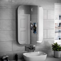 Nes Home Motion Sensor Bathroom LED Mirror Shaver Socket Demister 600 x 800mm in Silver - thumbnail 3