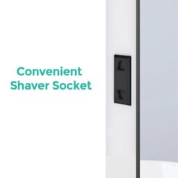 Nes Home Motion Sensor Bathroom LED Mirror Shaver Socket Demister 600 x 800mm in Silver - thumbnail 4