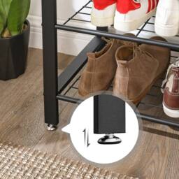 Kelvenix Coat Rack Stand Free Standing Hall Tree Coat Stand in Black - thumbnail 4