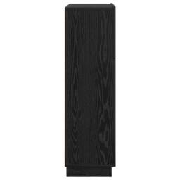 Berkfield Home Modern Black Oak Writing Desk Black Oak Engineered Wood Medium Sturdy - thumbnail 7