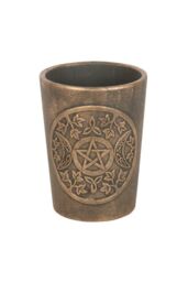 KDMD Triple Moon Bronze Terracotta Plant Pot - thumbnail 2