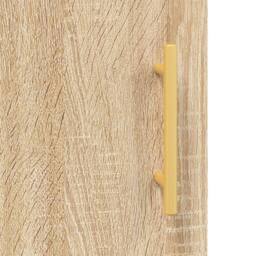 Berkfield Home Highboard Sonoma Oak 69.5x34x180 cm Engineered Wood in Brown - thumbnail 9