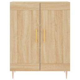 Berkfield Home Highboard Sonoma Oak 69.5x34x180 cm Engineered Wood in Brown - thumbnail 8
