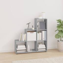 Berkfield Home Staircase Bookcase Grey Sonoma 107 cm Engineered Wood - thumbnail 2