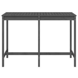 Berkfield Home Garden Table Grey 159.5x82.5x110 cm Solid Wood Pine - thumbnail 4
