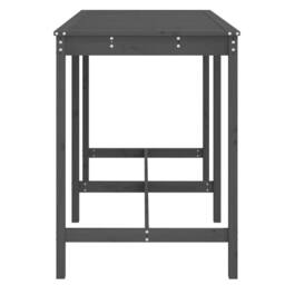Berkfield Home Garden Table Grey 159.5x82.5x110 cm Solid Wood Pine - thumbnail 5