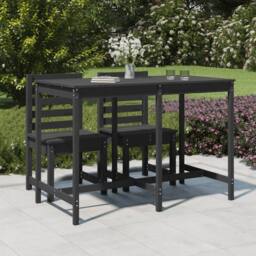 Berkfield Home Garden Table Grey 159.5x82.5x110 cm Solid Wood Pine - thumbnail 2