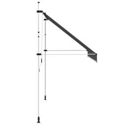 Berkfield Home Manual Retractable Awning 350 cm Anthracite in Dark Grey - thumbnail 4