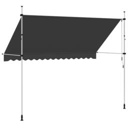 Berkfield Home Manual Retractable Awning 350 cm Anthracite in Dark Grey - thumbnail 5