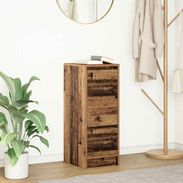 Berkfield Home Sideboard Old Wood 29.5x34x76 cm Engineered Wood in Brown - image 1