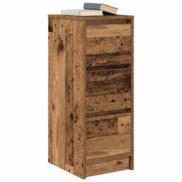 Berkfield Home Sideboard Old Wood 29.5x34x76 cm Engineered Wood in Brown - thumbnail 4