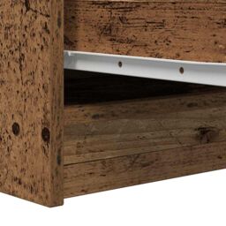 Berkfield Home Sideboard Old Wood 29.5x34x76 cm Engineered Wood in Brown - thumbnail 9