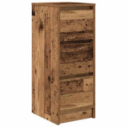 Berkfield Home Sideboard Old Wood 29.5x34x76 cm Engineered Wood in Brown - thumbnail 2