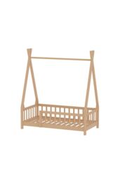 Living and Home Pine Wood House Bed Frame in Brown - thumbnail 3