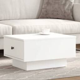 Berkfield Home Coffee Table White 60x45x31 cm Engineered Wood - Size: 60 x 45 x 31 cm - thumbnail 2