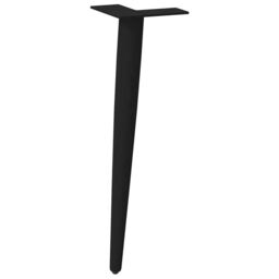 Berkfield Home Coffee Table Legs Conical Shape 4 pcs Black 42-43 cm Steel - thumbnail 4