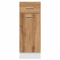 Berkfield Home Drawer Bottom Cabinet Artisan Oak 30x46x81.5 cm Engineered Wood in Brown - thumbnail 4