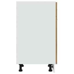Berkfield Home Drawer Bottom Cabinet Artisan Oak 30x46x81.5 cm Engineered Wood in Brown - thumbnail 5
