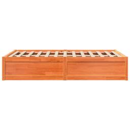 Berkfield Home Bed Frame without Mattress Wax Brown 135x190 cm Double Solid Wood Pine - thumbnail 5