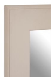 Orsina Large Wall Mirror, Grain Pattern Frame Mirror for Home, Office, Closet in White - thumbnail 5