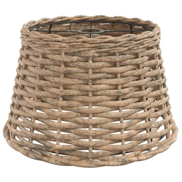 Berkfield Home Ceiling Lamp Shade Brown √ò38x23 cm Wicker - Size: 38x23 cm - image 1