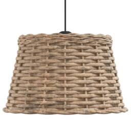 Berkfield Home Ceiling Lamp Shade Brown √ò38x23 cm Wicker - Size: 38x23 cm - thumbnail 4